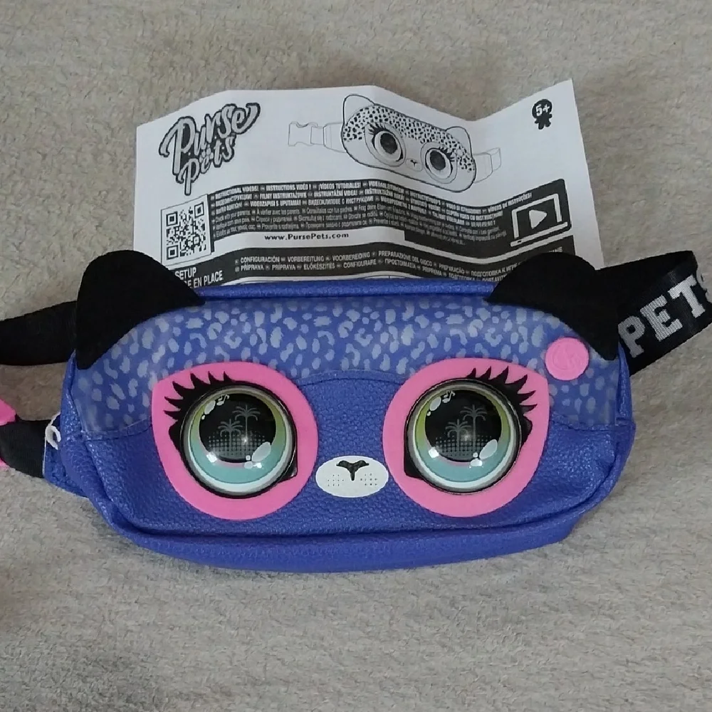 Blue and Pink Cat Bag